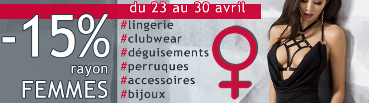promo -15% sur toute la gamme femmes